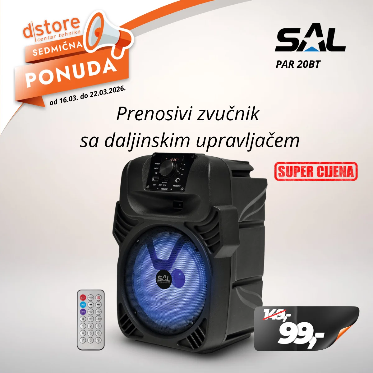 Dstore SEDMIČNA PONUDA 16-22.3.2026.