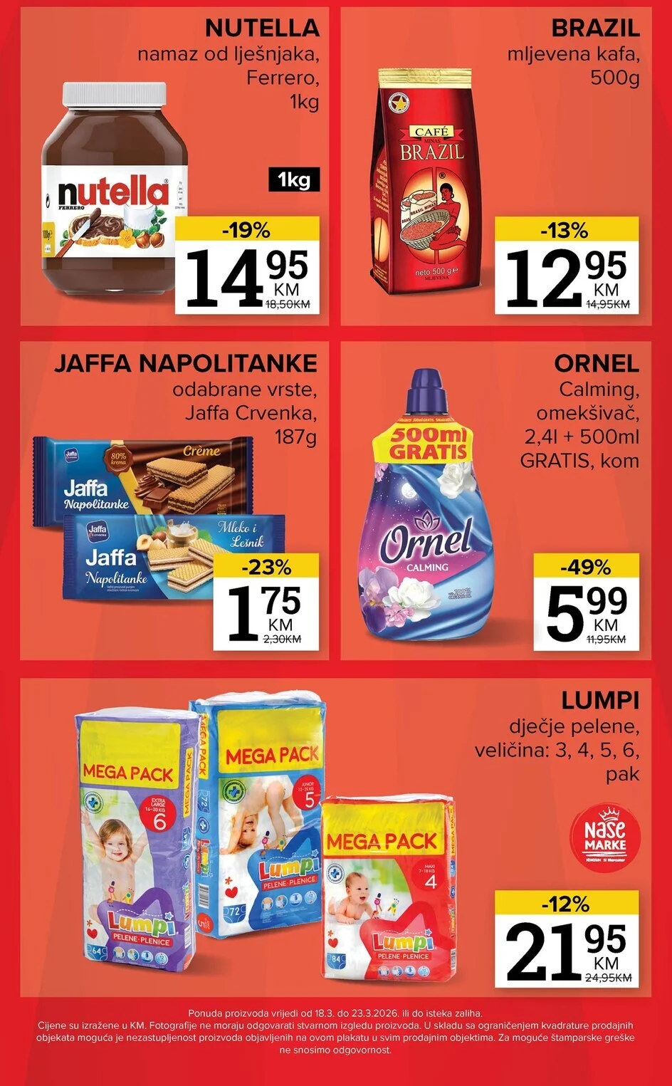 Konzum vikend akcija 18-23.3.2026.