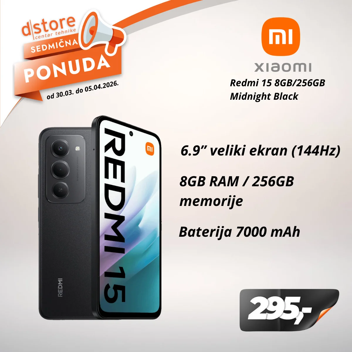 Dstore SEDMIČNA PONUDA 30.3-5.4.2026.