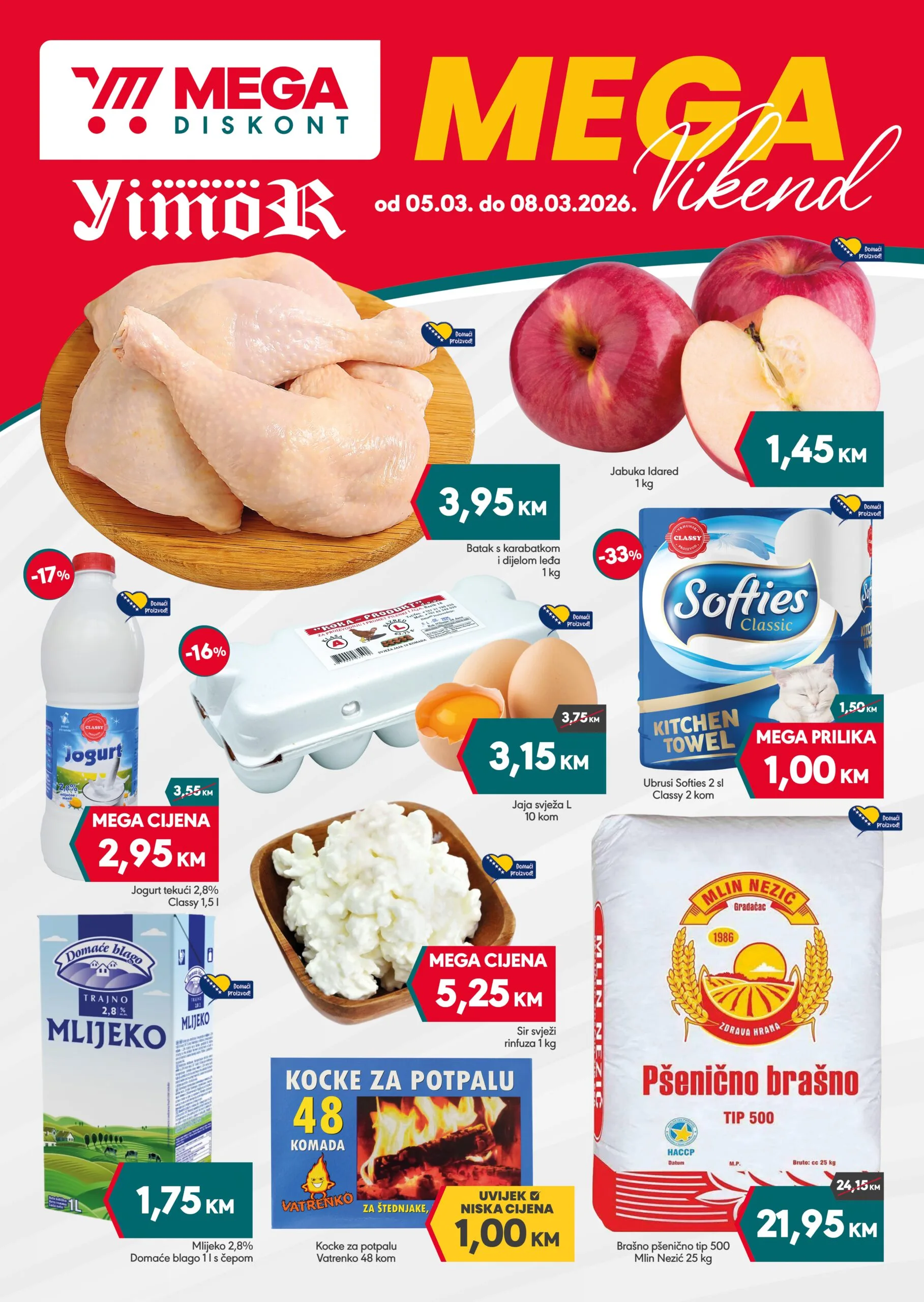 Mega Diskont vikend akcija 5-8.3.2026.