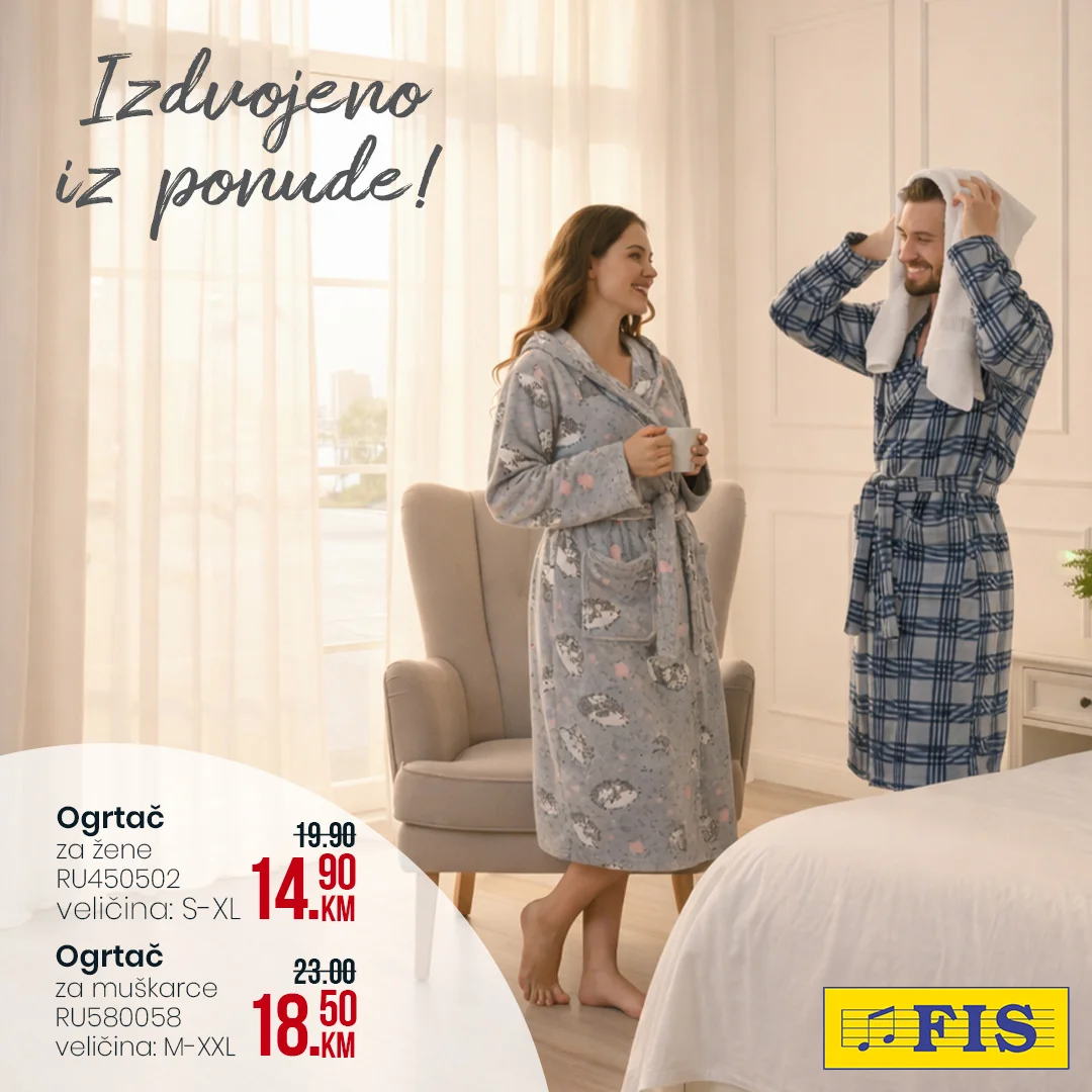 Fis akcija - PIDŽAME I OGRTAČI mart 2026.
