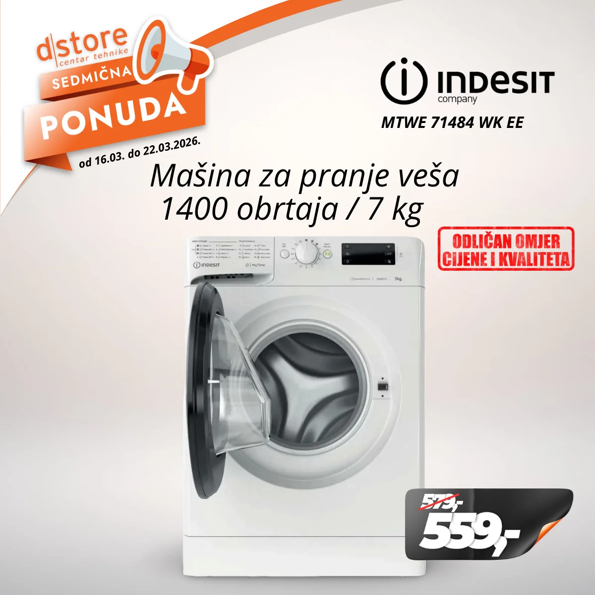 Dstore SEDMIČNA PONUDA 16-22.3.2026.