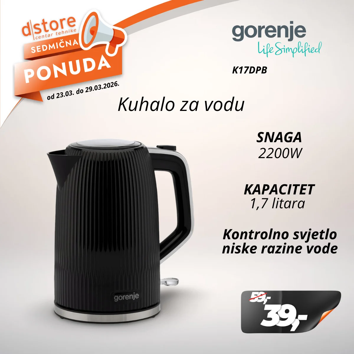 Dstore SEDMIČNA PONUDA 23-29.3.2026.