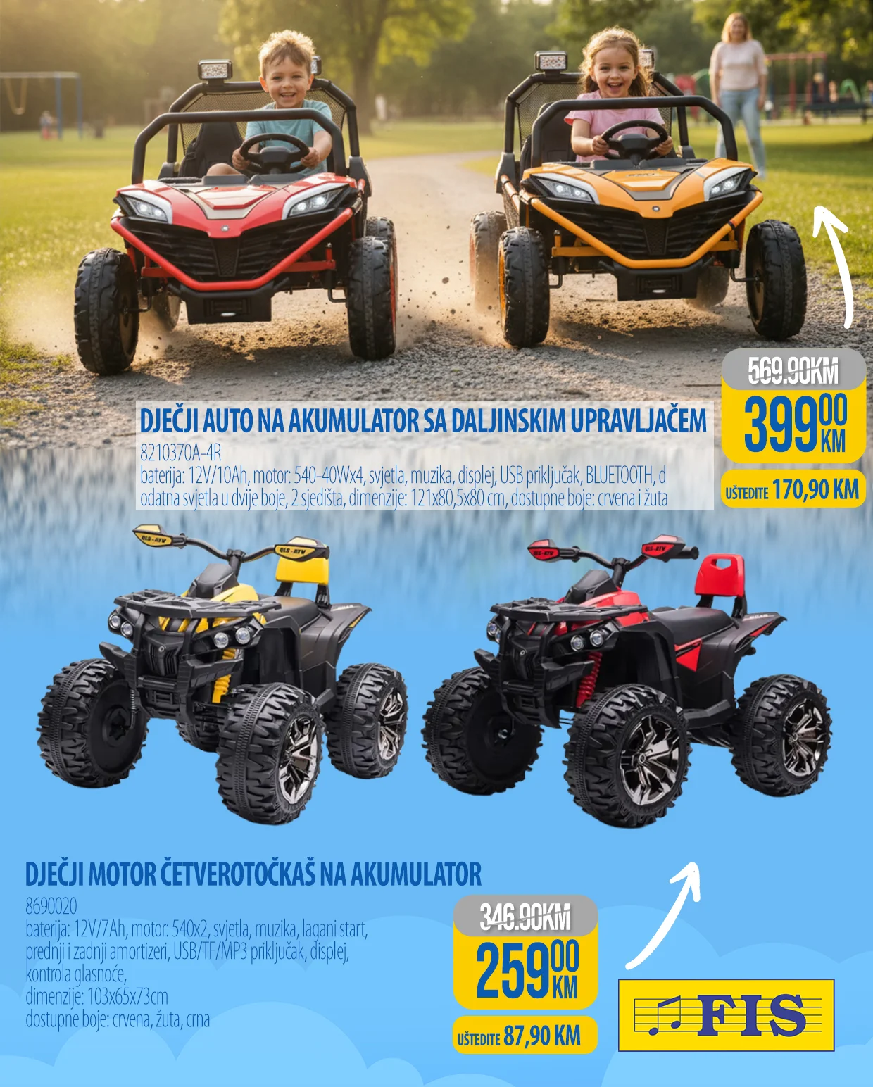 Fis akcija: krupne dječije igračke - sniženje do 8.3.2026.