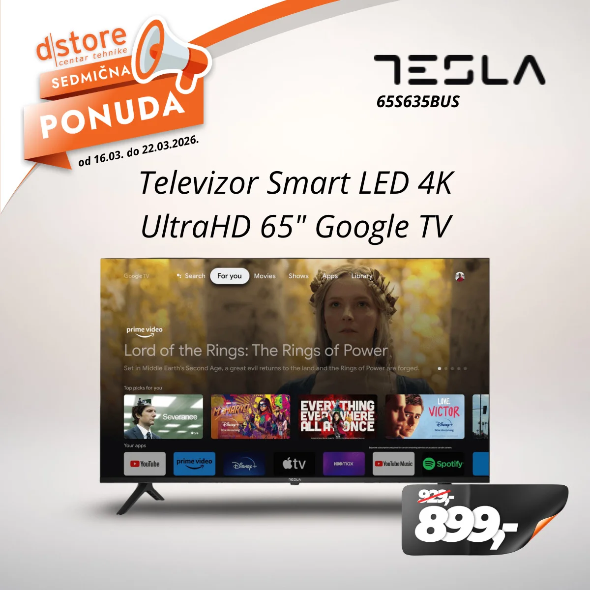 Dstore SEDMIČNA PONUDA 16-22.3.2026.