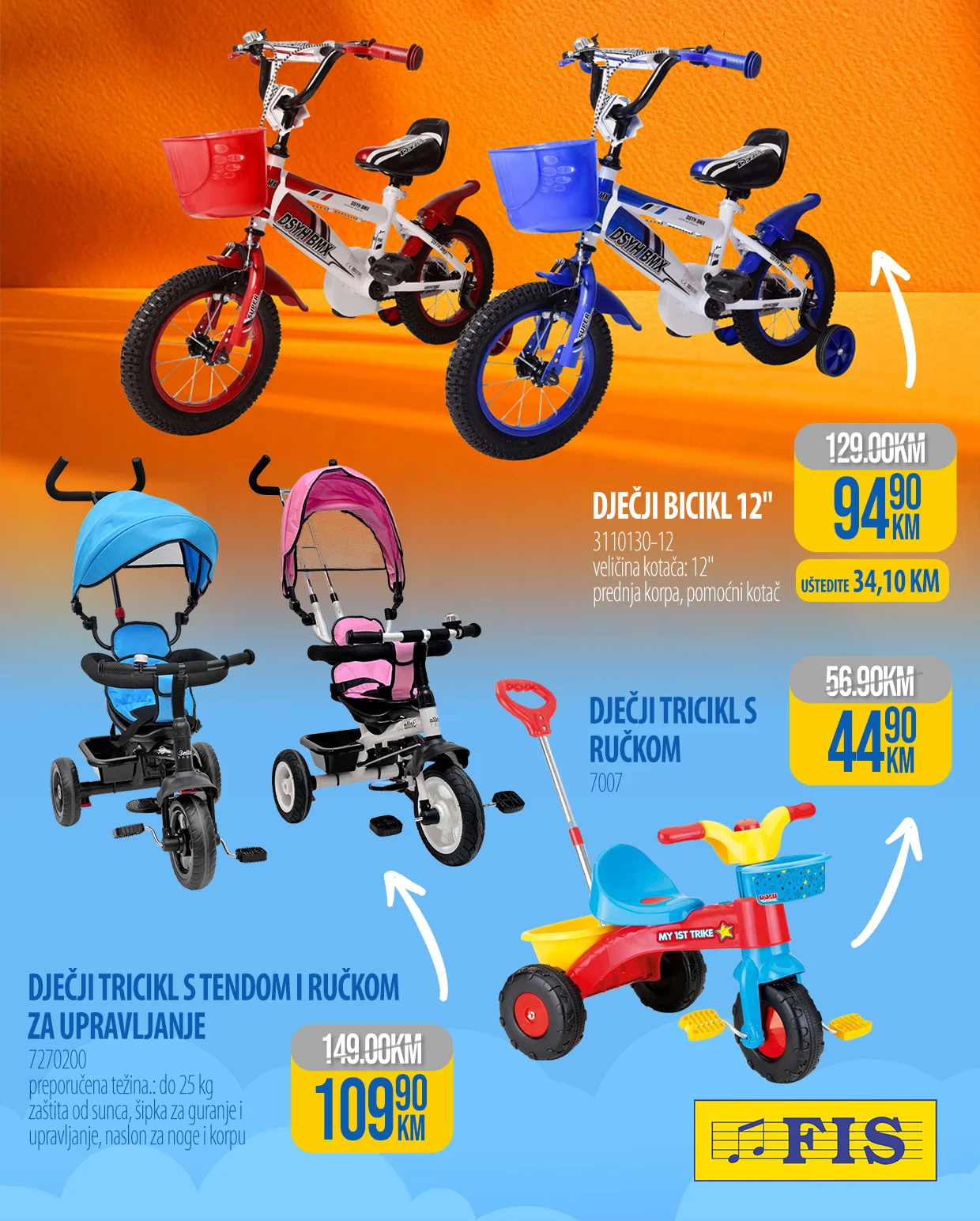 Fis akcija: krupne dječije igračke - sniženje do 8.3.2026.