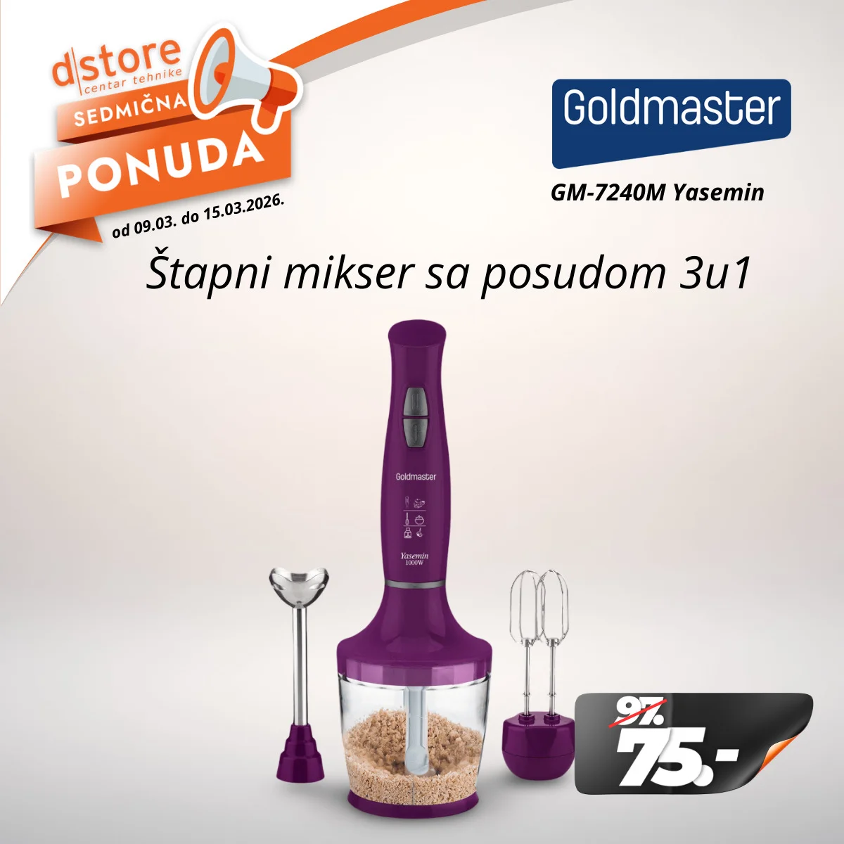 Dstore SEDMIČNA PONUDA 9-15.3.2026.