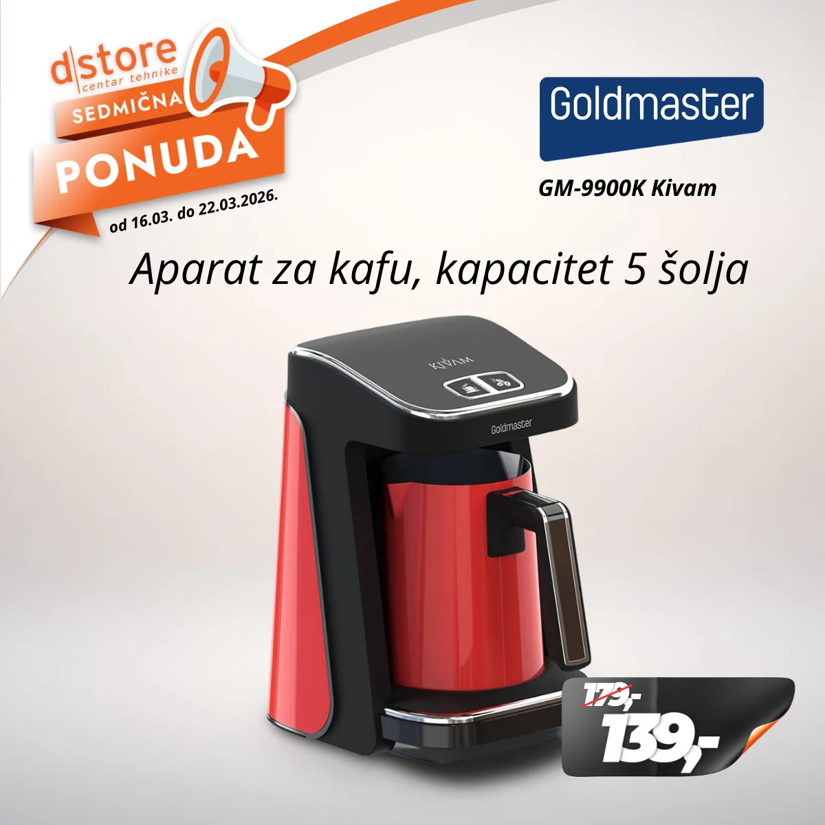 Dstore SEDMIČNA PONUDA 16-22.3.2026.