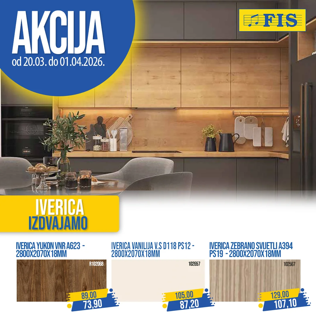 Fis akcija PLOČASTI MATERIJAL 20.3-1.4.2026.