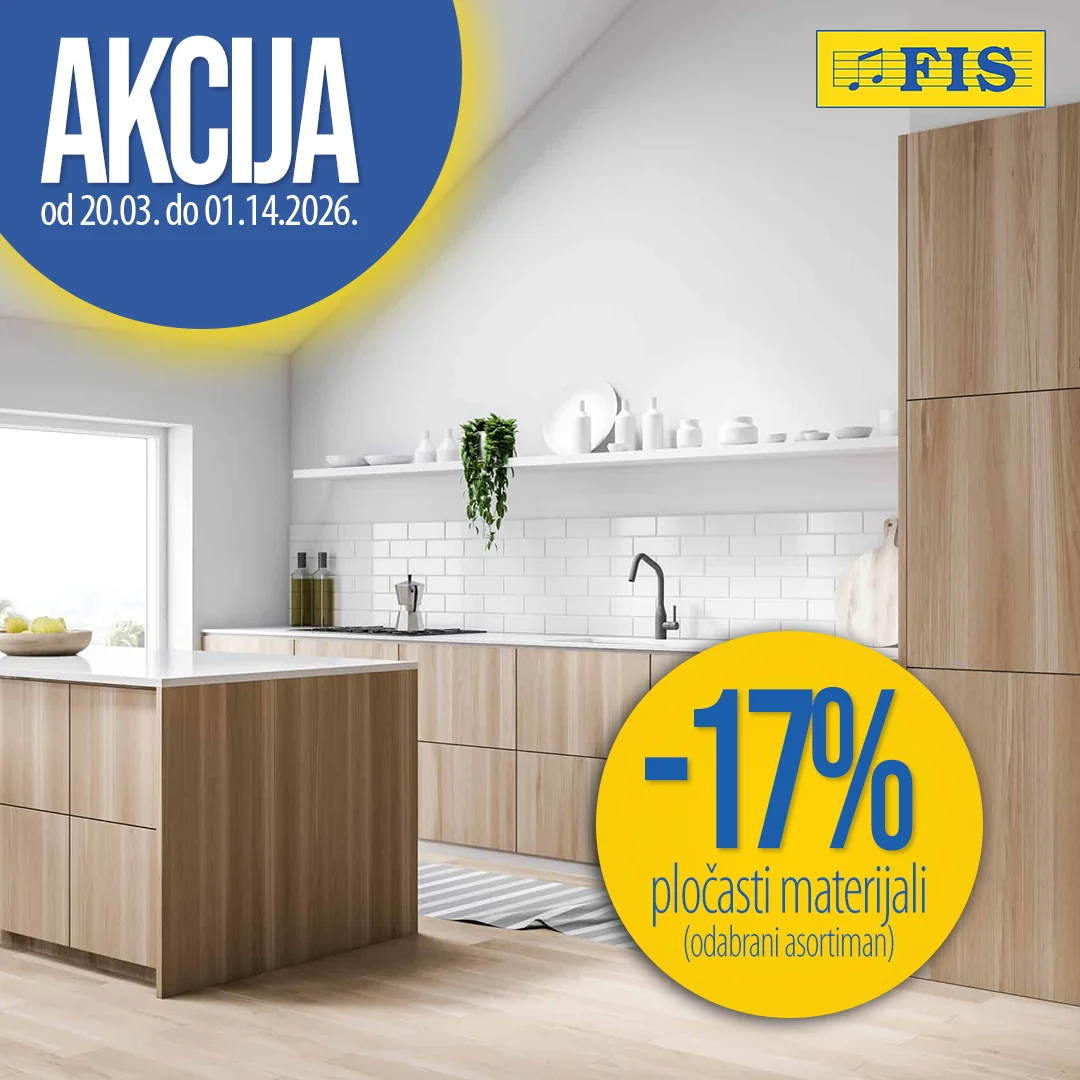 Fis akcija PLOČASTI MATERIJAL 20.3-1.4.2026.