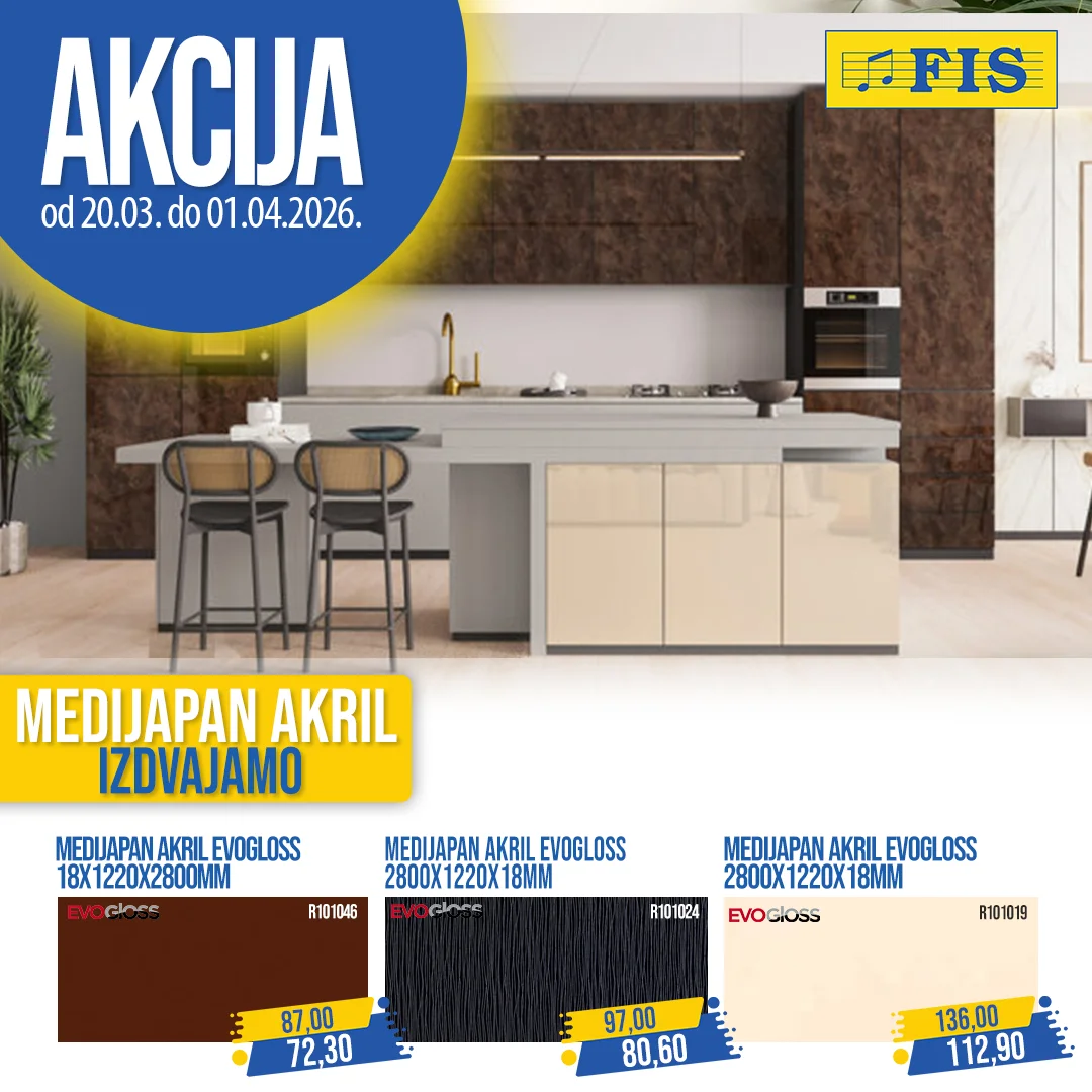 Fis akcija PLOČASTI MATERIJAL 20.3-1.4.2026.