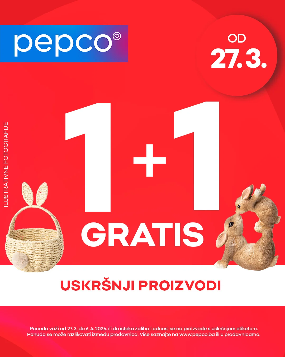 Pepco akcija 1+1 GRATIS
