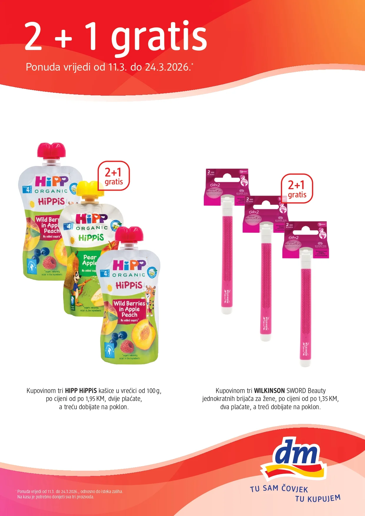 dm 2+1 GRATIS 11-24.3.2026.