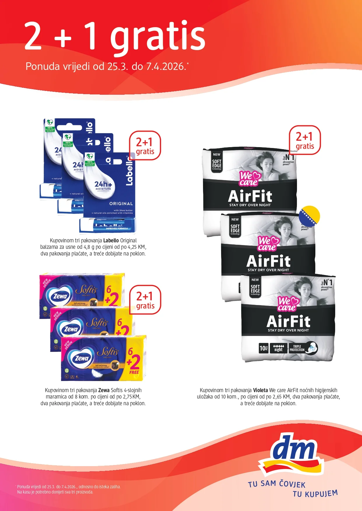dm 2+1 GRATIS 25.3-7.4.2026.