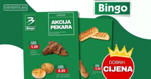 Bingo akcija PEKARA - sniženje do 29.3.2026.