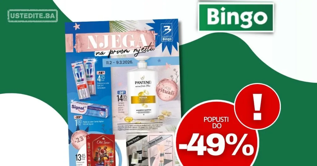Bingo katalog NJEGA NA PRVOM MEJSTU - sniženje do 9.3.2026.