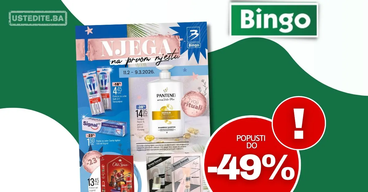Bingo katalog NJEGA NA PRVOM MEJSTU - sniženje do 9.3.2026.