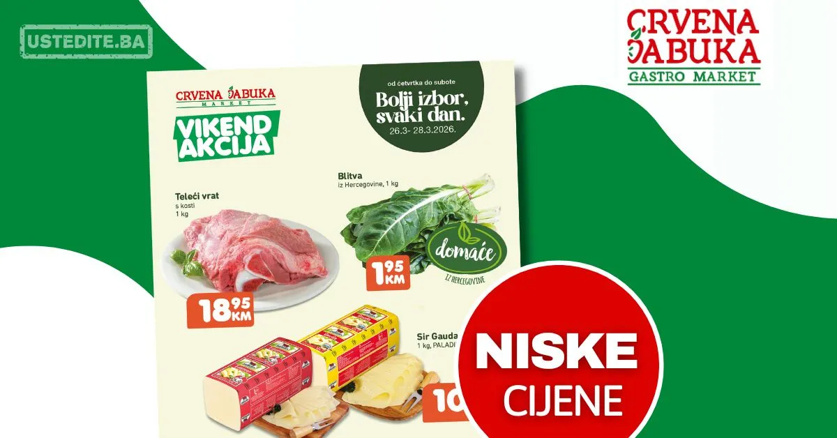 Crvena Jabuka vikend akcija 26-28.3.2026.