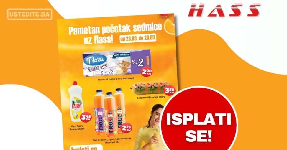 Hass komerc akcija za početak sedmice 23-26.3.2026.