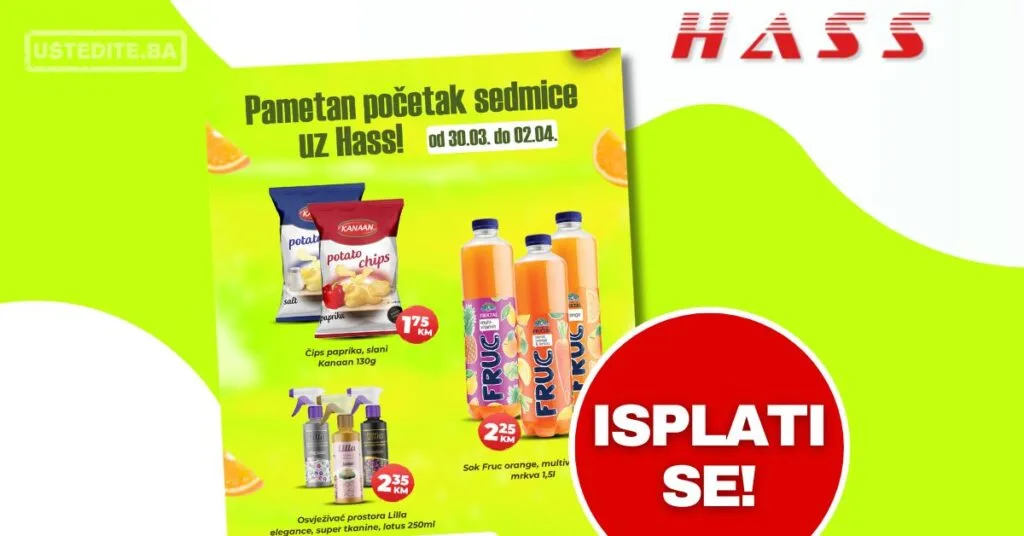 Hass komerc akcija za početak sedmice 30.3-2.4.2026.