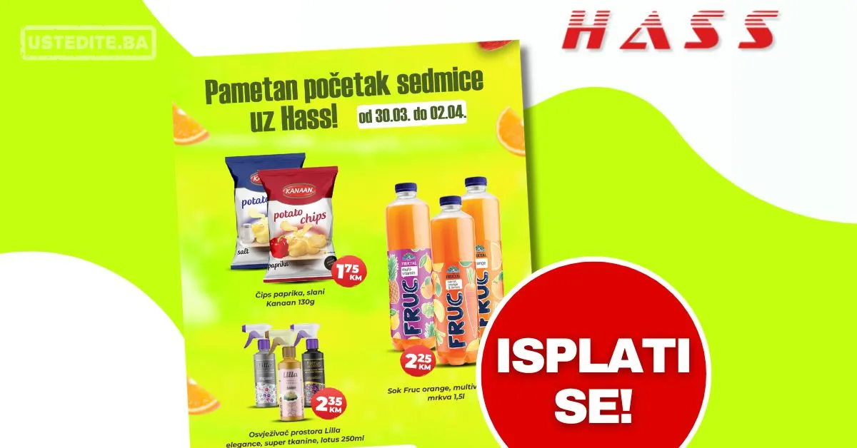 Hass komerc akcija za početak sedmice 30.3-2.4.2026.