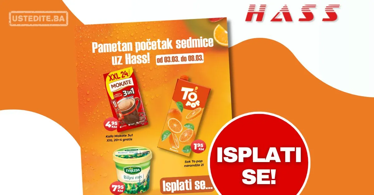 Hass komerc akcija za početak sedmice 3-8.3.2026.