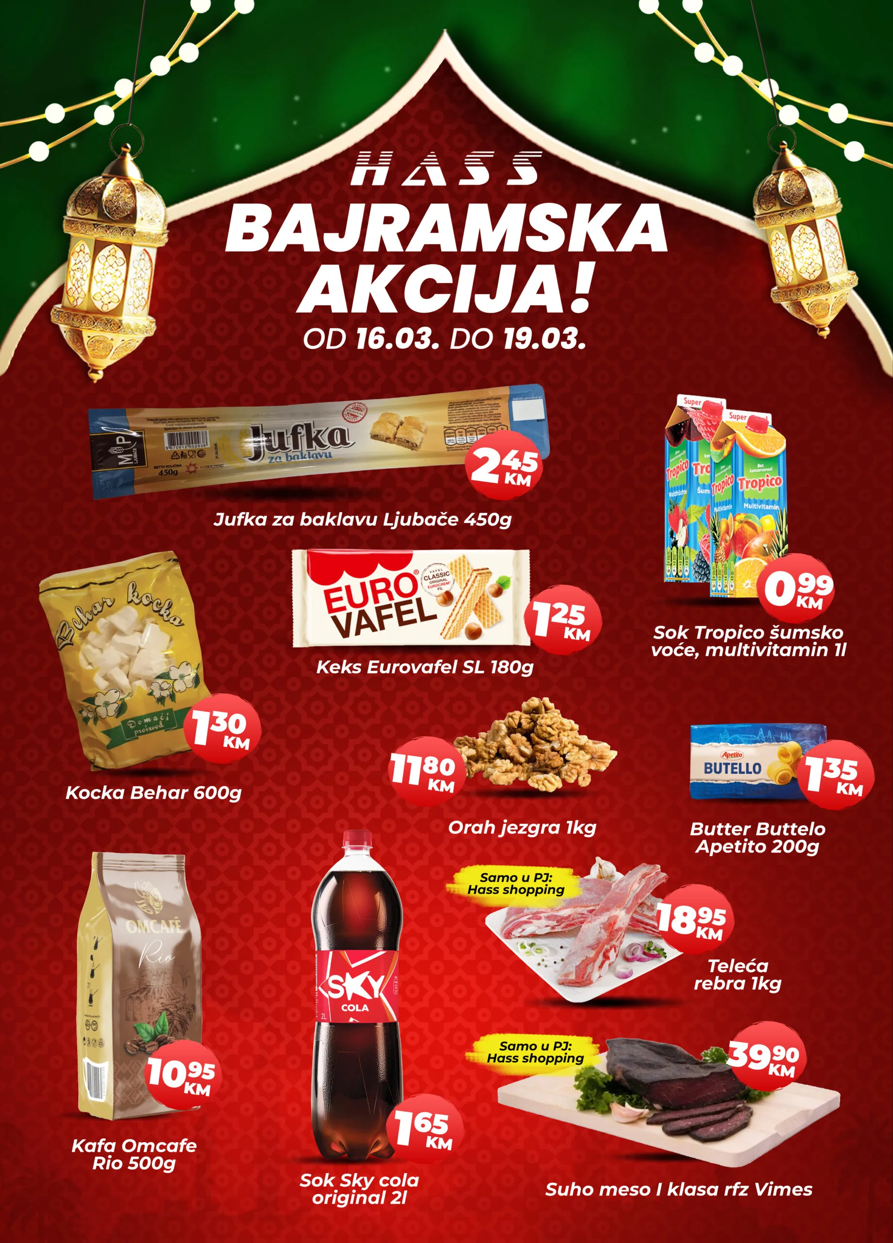 Hass komerc BAJRAMSKA AKCIJA 16-19.3.2026.
