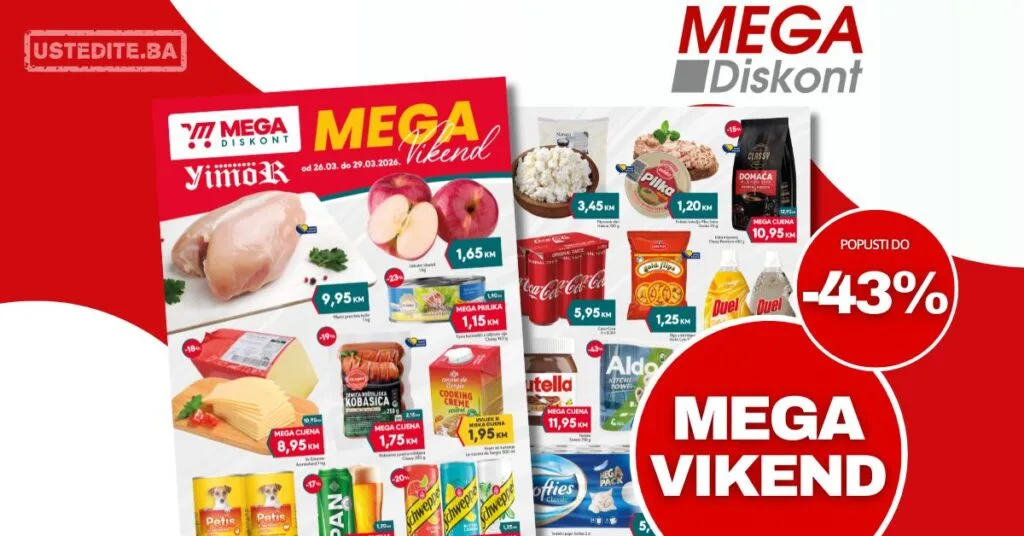 Mega Diskont vikend akcija 26-29.3.2026.