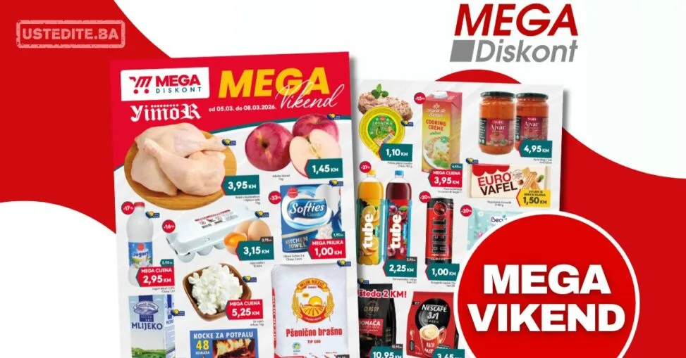 Mega Diskont vikend akcija 5-8.3.2026.