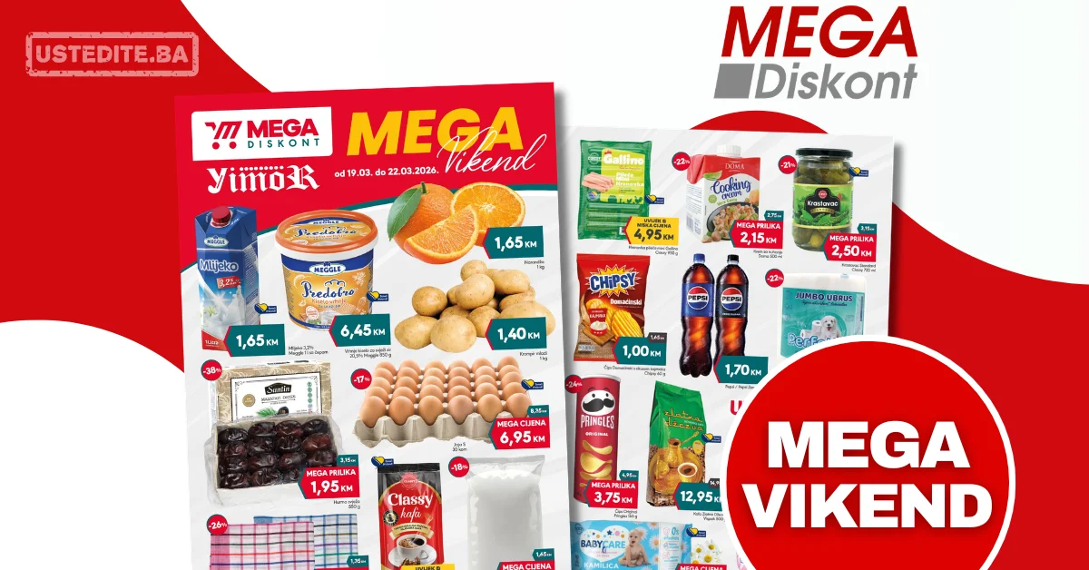 Mega diskont vikend akcija 19-23.3.2026.