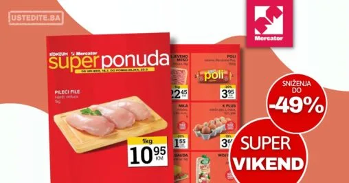 Mercator vikend akcija 18-23.3.2026.
