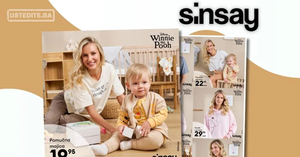 Sinsay akcija - Disney kolekcija za mame i bebe mart 2026.