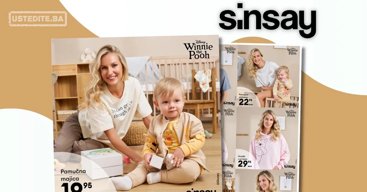 Sinsay akcija - Disney kolekcija za mame i bebe mart 2026.