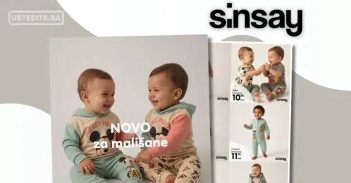 Sinsay ODJEĆA ZA BEBE mart 2026.