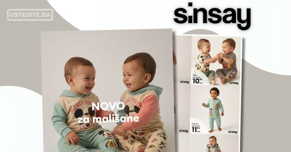 Sinsay ODJEĆA ZA BEBE mart 2026.