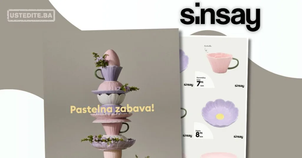 Sinsay akcija PASTELNO POSUĐE mart 2026.