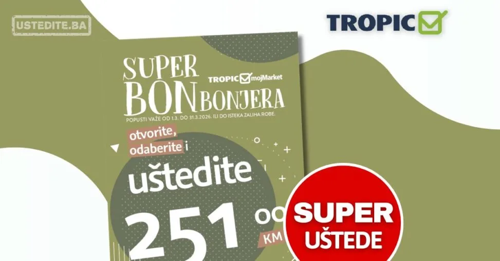 Tropic katalog SUPER BONBONJERA 1-31.3.2026.