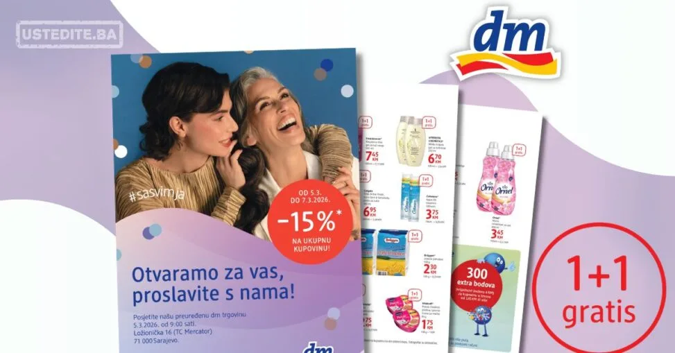 dm katalog SVE 1+1 GRATIS 5-7.3.2026.