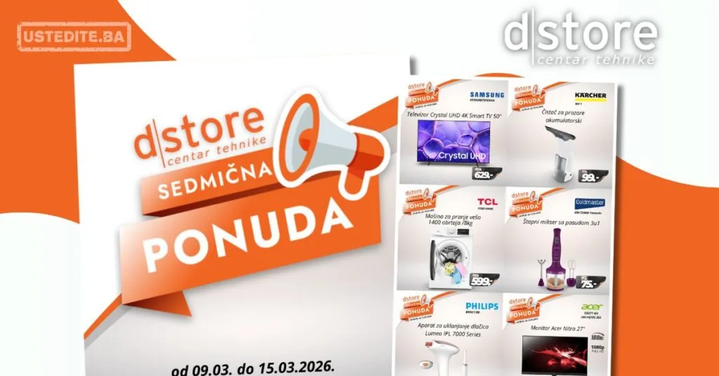 Dstore SEDMIČNA PONUDA 9-15.3.2026.