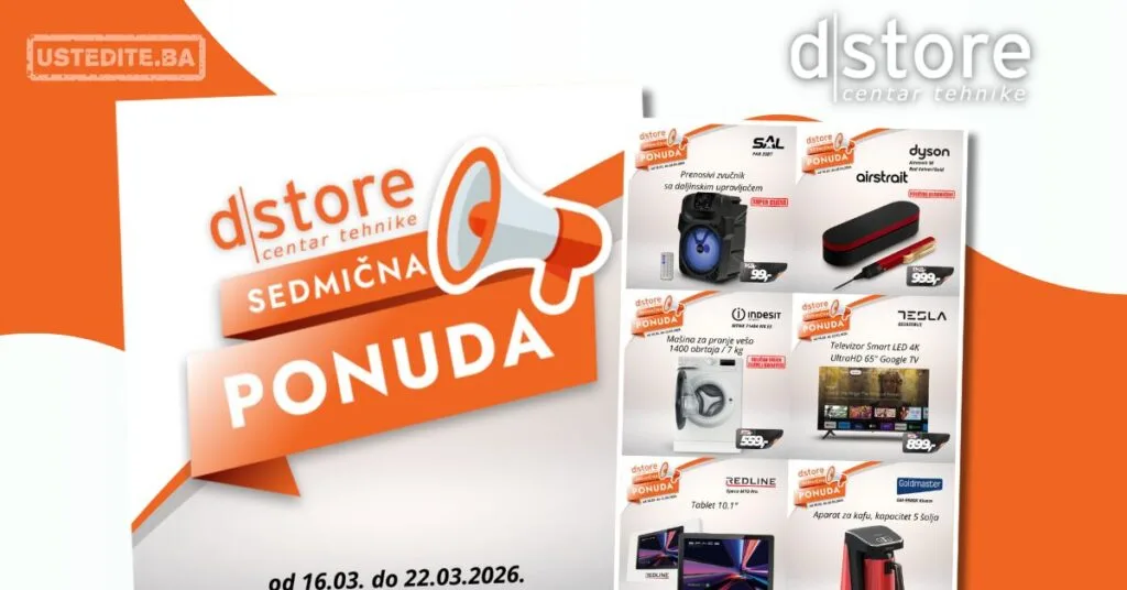 Dstore SEDMIČNA PONUDA 16-22.3.2026.