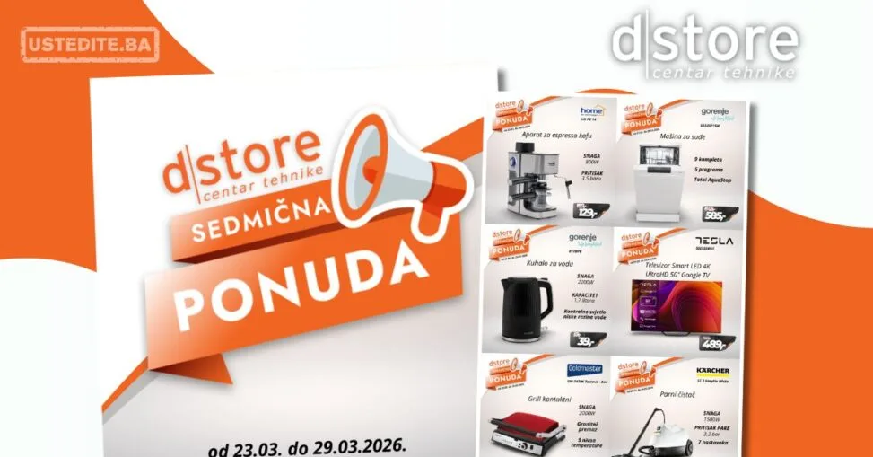 Dstore SEDMIČNA PONUDA 23-29.3.2026.