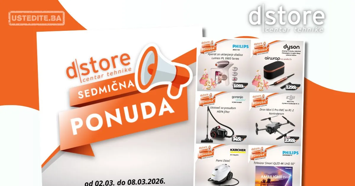 Dstore SEDMIČNA PONUDA 2-8.3.2026.