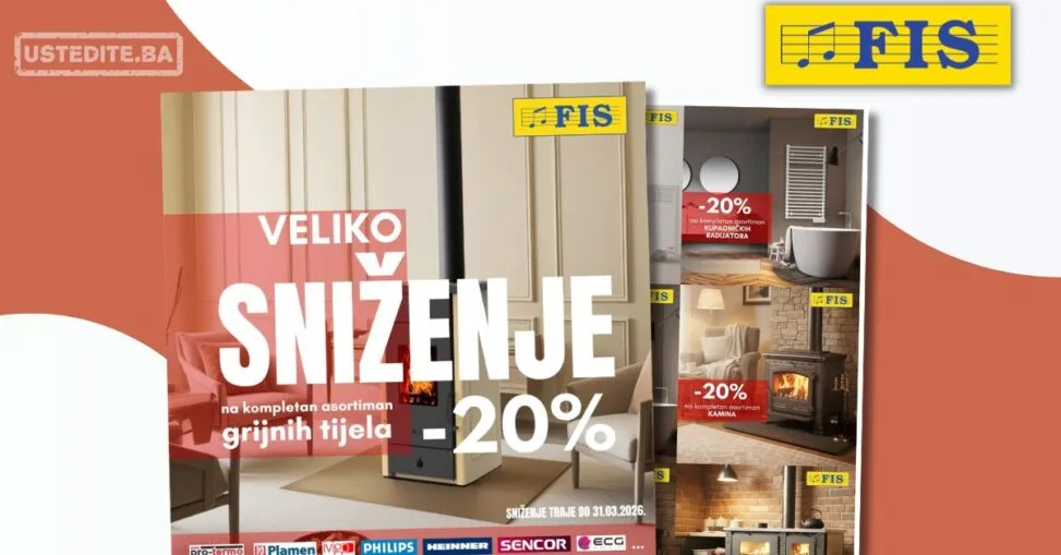 Fis AKCIJA GRIJNIH TIJELA - sniženje do 30.3.2026.