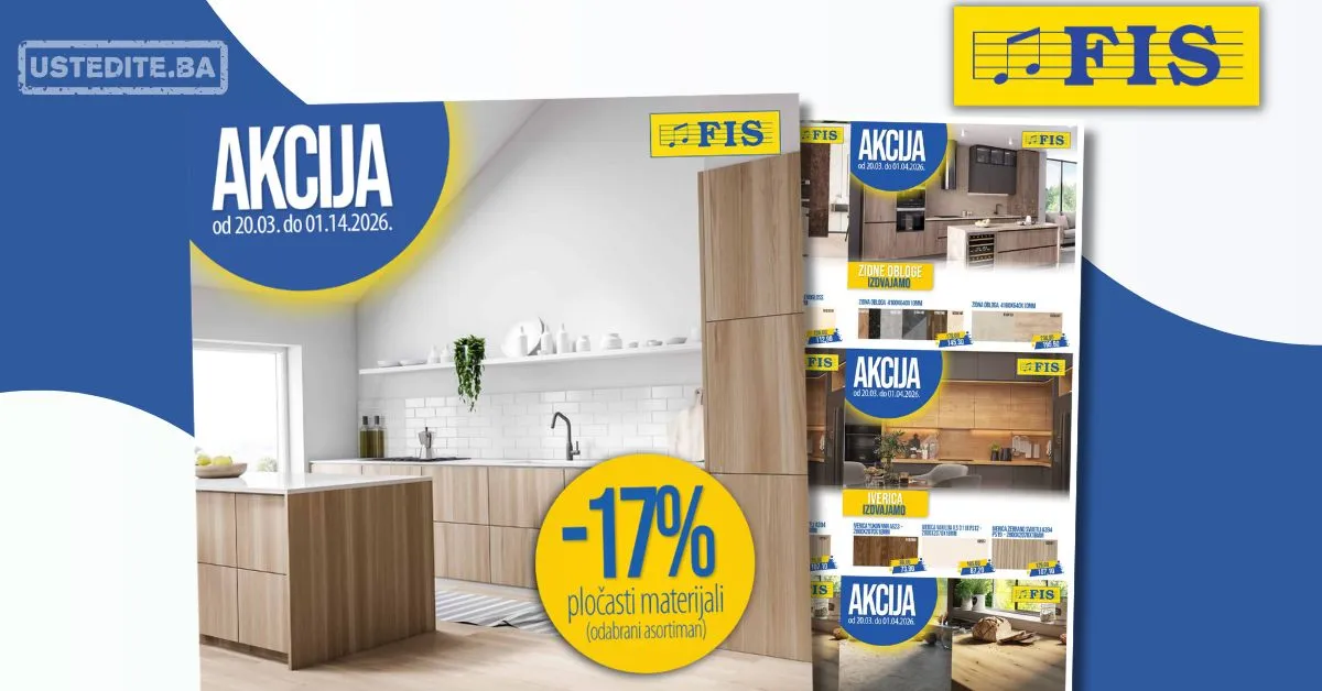 Fis akcija PLOČASTI MATERIJAL 20.3-1.4.2026.