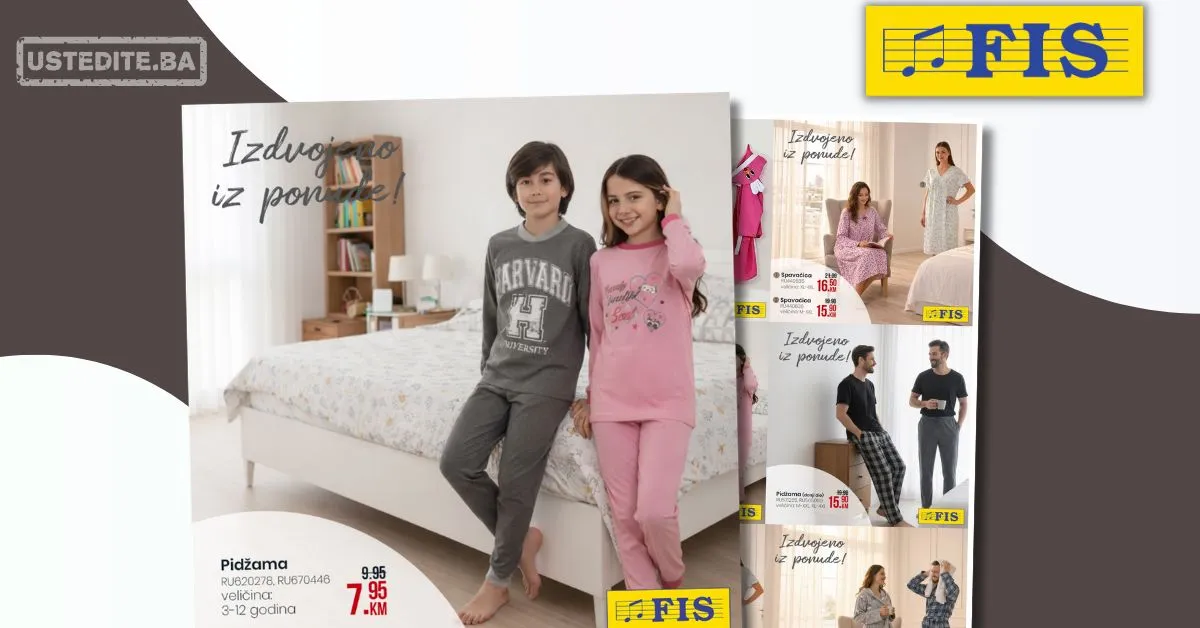 Fis akcija - PIDŽAME I OGRTAČI mart 2026.