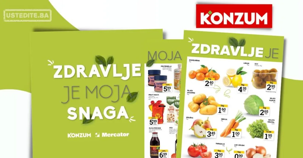 Konzum ZDRAVE NAMIRNICE 3-9.3.2026.