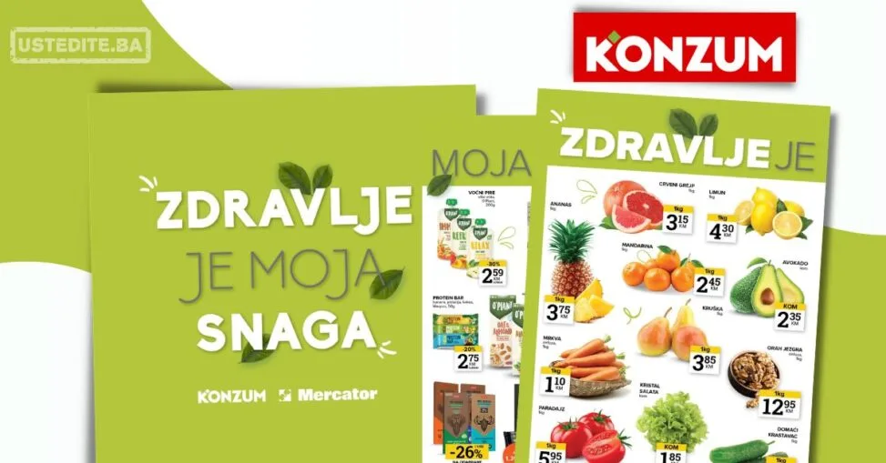 Konzum ZDRAVE NAMIRNICE 24-30.3.2026.