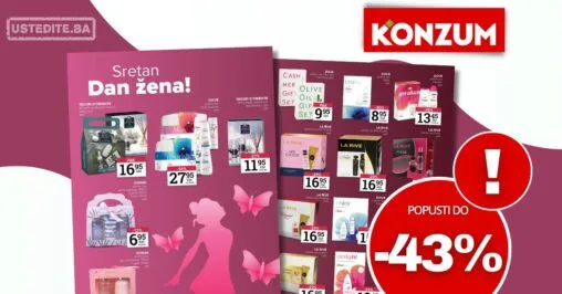 Konzum akcija DAN ŽENA 3-9.3.2026.