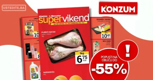 Konzum vikend akcija 5-9.3.2026.