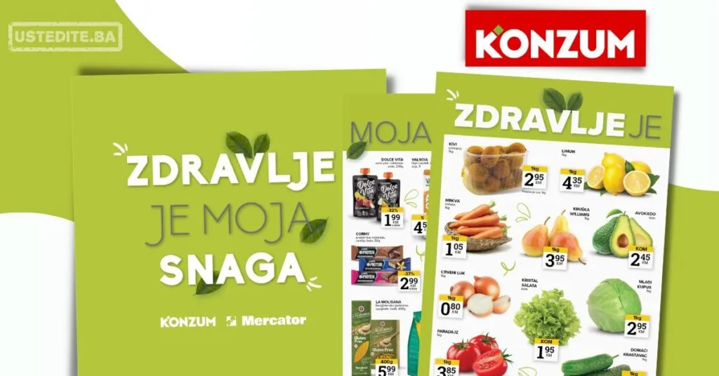 Konzum ZDRAVE NAMIRNICE 10-16.3.2026.